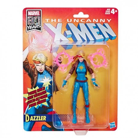 MARVEL LEGENDS RETRO 6 - DAZZLER E5296-JuguetesPlaneta-PREMIUM