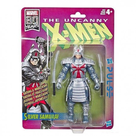 MARVEL LEGENDS RETRO 6 - SILVER SAMURAI E5296-JuguetesPlaneta-PREMIUM