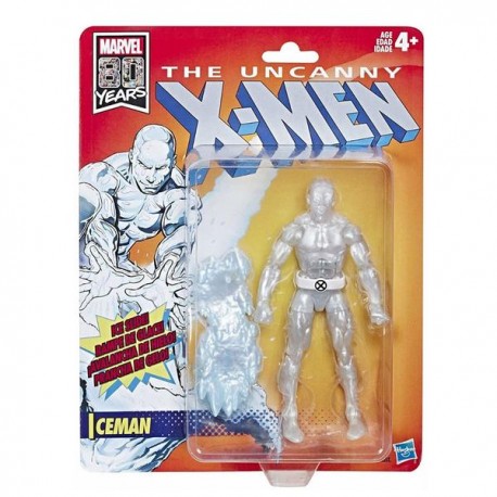 MARVEL LEGENDS RETRO 6 - ICEMAN E5296-JuguetesPlaneta-PREMIUM