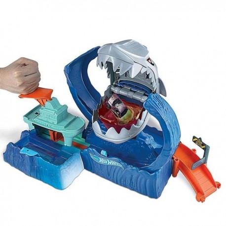 HOT WHEELS CITY ROBO TIBURON GJL12-JuguetesPlaneta-PREMIUM