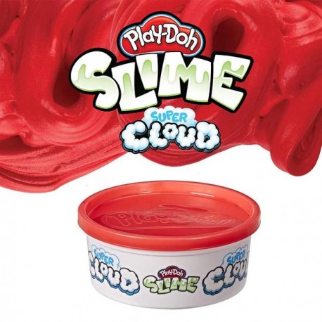 PLAY-DOH SUPER CLOUD SLIME SINGLE CAN - ROJO E8793-JuguetesPlaneta-PREMIUM