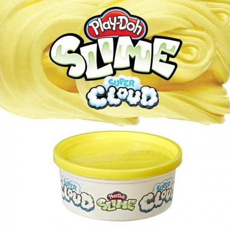 PLAY-DOH SUPER CLOUD SLIME SINGLE CAN - AMARILLO E8793-JuguetesPlaneta-PREMIUM