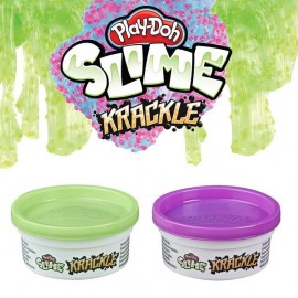 PLAY DOH KRACKLE SLIME SINGLE CAN - VERDE Y MORADO E8788-JuguetesPlaneta-PREMIUM