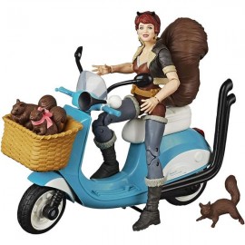 MARVEL LEGENDS THE UNBEATABLE SQUIRREL GIRL ON SCOOTER E7455-JuguetesPlaneta-PREMIUM