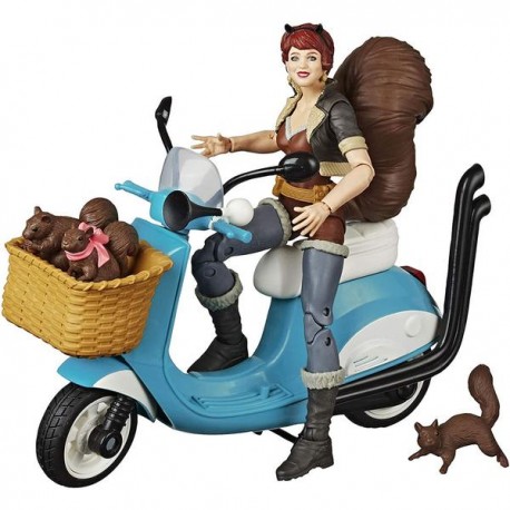 MARVEL LEGENDS THE UNBEATABLE SQUIRREL GIRL ON SCOOTER E7455-JuguetesPlaneta-PREMIUM