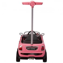 MINI COOPER PUSH CAR ROSA 1683-JuguetesPlaneta-PREMIUM