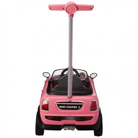MINI COOPER PUSH CAR ROSA 1683-JuguetesPlaneta-PREMIUM
