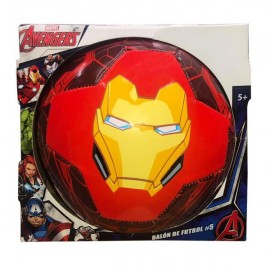 BALON DE FUTBOL NO. 5 SER IRON MAN V8 71338-JuguetesPlaneta-PREMIUM