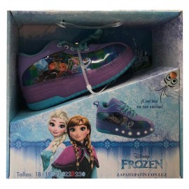 ZAPATO PATIN DOS LLANTAS CON LUZ NIÑA FROZEN V1 TALLA 22 71061-JuguetesPlaneta-PREMIUM