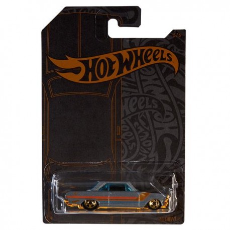 HOT WHEELS TEMATICO SATIN & CHROME - 63 CHEVY GHH73-JuguetesPlaneta-PREMIUM