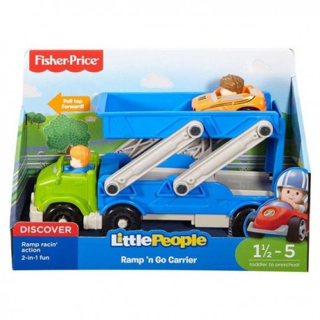 REMOLQUE RAMPA DE CARRERAS LITTLE PEOPLE DRL43-JuguetesPlaneta-PREMIUM