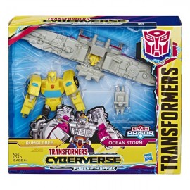 TRANSFORMERS CYBERVERSE SPARK ARMOR 25 - OCEAN STORM E4220-JuguetesPlaneta-PREMIUM