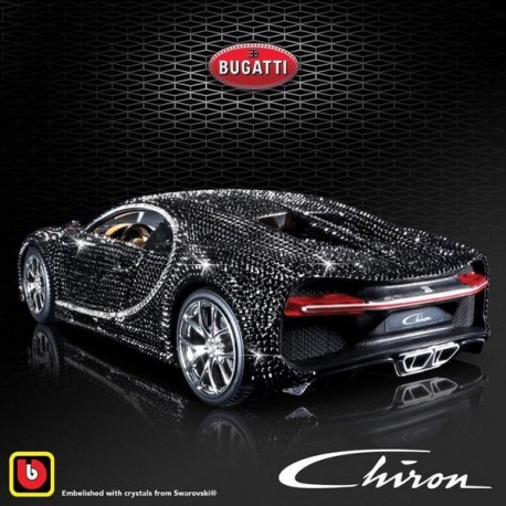BUGATTI CHIRON CRYSTAL 1:18 18-10018-JuguetesPlaneta-PREMIUM