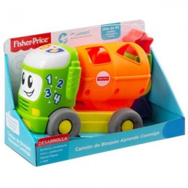 FISHER-PRICE CAMIÓN DE BLOQUES APRENDE CONMIGO GFJ44-JuguetesPlaneta-PREMIUM
