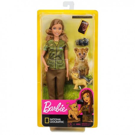 BARBIE NATIONAL GEOGRAPHIC - FOTÓGRAFA DE ANIMALITOS GDM44-JuguetesPlaneta-PREMIUM