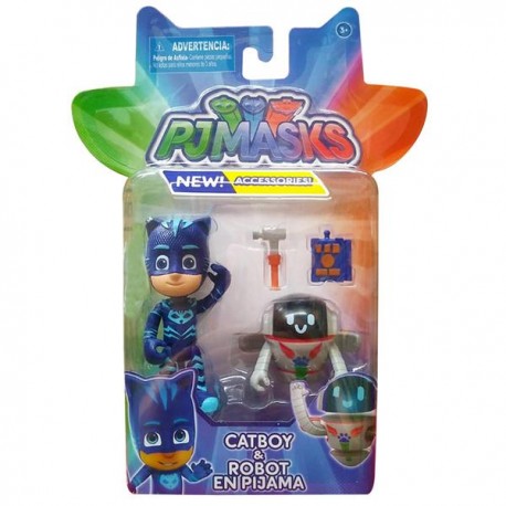 HÉROES EN PIJAMA SET 2PK - CATBOY Y ROBOT EN PIJAMA 83420-JuguetesPlaneta-PREMIUM