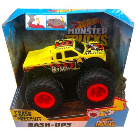 HOT WHEELS MONSTER TRUCKS SURTIDO ESCALA 1.44 - CRASH RECRUIT GCF94-JuguetesPlaneta-PREMIUM