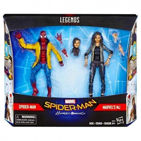 SPIDER MAN FIGURAS W/BATTLE DAMAGE &MJ E5271-JuguetesPlaneta-PREMIUM