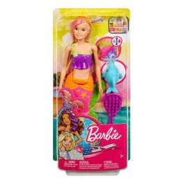 BARBIE SIRENA CAMBIA DE COLOR GGG58-JuguetesPlaneta-PREMIUM