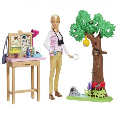 BARBIE NAT GEO CUIDADORA DE MARIPOSAS GDM49-JuguetesPlaneta-PREMIUM