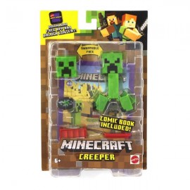 MINECRAFT 3.25 FIGURA BASICA - CREEPER GCC11-JuguetesPlaneta-PREMIUM