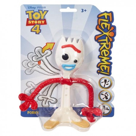 TOY STORY 4 FIGURA FLEXIBLE 7" - FORKY GGK83-JuguetesPlaneta-PREMIUM