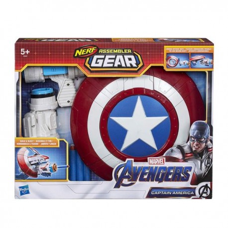 NERF CAPTAIN AMERICA ASSEMBLER GEAR E3347-JuguetesPlaneta-PREMIUM