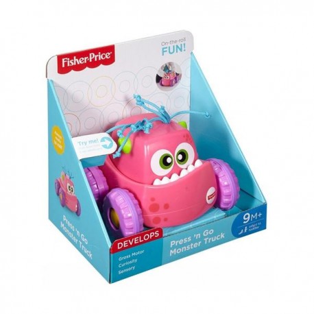 FISHER-PRICE MONSTRUO PRESIONA Y PERSIGUE - ROSA DRG16-JuguetesPlaneta-PREMIUM