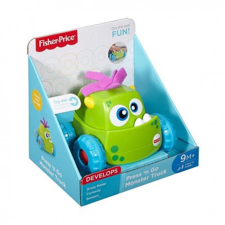 FISHER-PRICE MONSTRUO PRESIONA Y PERSIGUE - VERDE DRG16-JuguetesPlaneta-PREMIUM