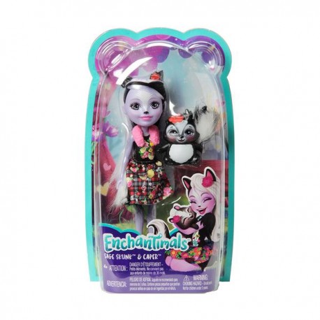 ENCHANTIMALS MUÑECAS - SAGE SKUNK DVH87-JuguetesPlaneta-PREMIUM