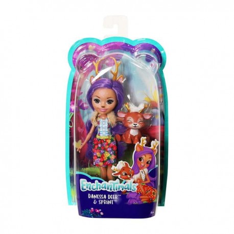 ENCHANTIMALS MUÑECAS - DANESSA DEER DVH87-JuguetesPlaneta-PREMIUM