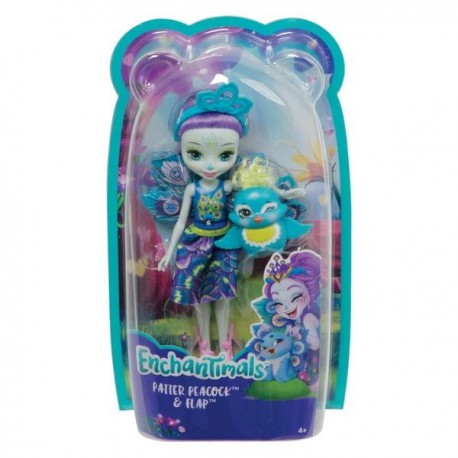 ENCHANTIMALS MUÑECAS - PATTER PEACOCK DVH87-JuguetesPlaneta-PREMIUM
