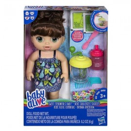 BABY ALIVE RICAS COMIDITAS CASTANA E0587-JuguetesPlaneta-PREMIUM