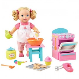 LITTLE MOMMY PREPARANDO GALLETAS DLB57-JuguetesPlaneta-PREMIUM