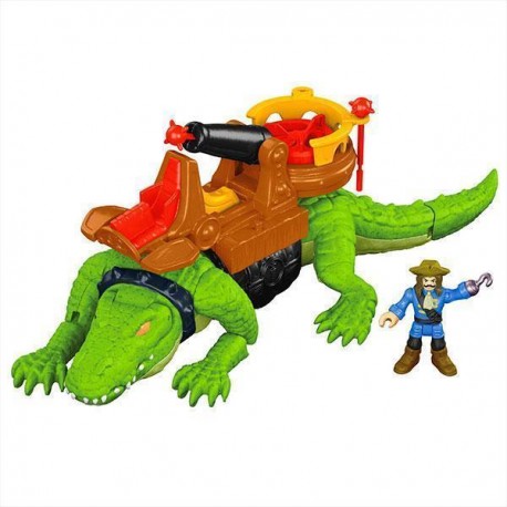 IMAGINEXT FIGURAS COCODRILO Y PIRATA GARFIO DHH63-JuguetesPlaneta-PREMIUM