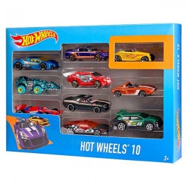 HOT WHEELS AUTOS PAQUETE 10 54886-JuguetesPlaneta-PREMIUM