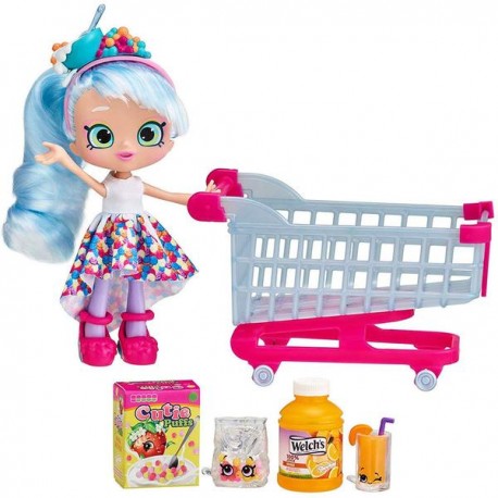 SHOPKINS S12 REAL LITTLES CHRISSY PUFF + SHOPPIN' CART 83042-JuguetesPlaneta-Bandai