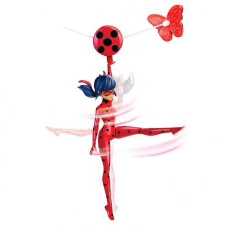 MIRACULOUS MUÑECA DE ACCIÓN BÁSICA 7.5" ZIPLINE LADYBUG 39730-JuguetesPlaneta-Bandai