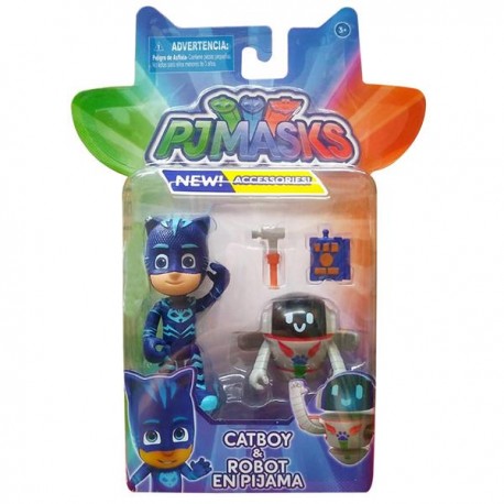 HÉROES EN PIJAMA SET 2PK - CATBOY Y ROBOT EN PIJAMA 83420-JuguetesPlaneta-Bandai