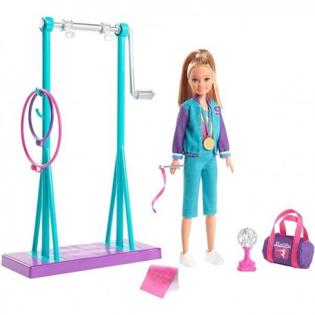 BARBIE STACIE CONJUNTO DE GIMNASTA GBK59-JuguetesPlaneta-Barbie