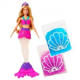 BARBIE SIRENA SLIME GKT75-JuguetesPlaneta-Barbie