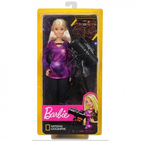 BARBIE NATIONAL GEOGRAPHIC - ASTRÓNOMA GDM44-JuguetesPlaneta-Barbie