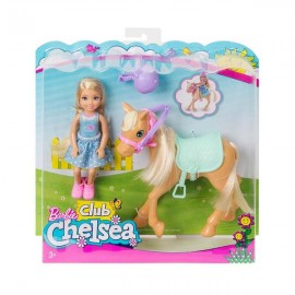 BARBIE CHELSEA + PONY DYL42-JuguetesPlaneta-Barbie