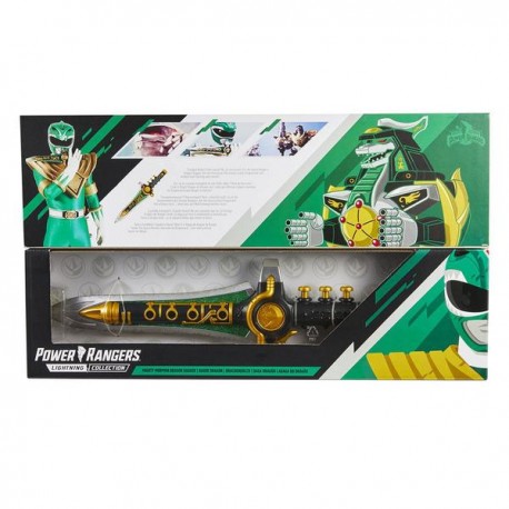 Power Rangers Lightning Collection Mighty Morphin Daga del Dragón Verde E8162-JuguetesPlaneta-PREMIUM