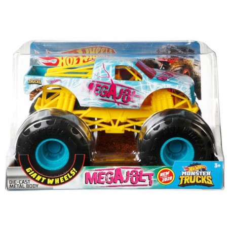 HOT WHEELS MONSTER TRUCKS ESCALA 1:24 - MEGAJOLT FYJ83-JuguetesPlaneta-PREMIUM